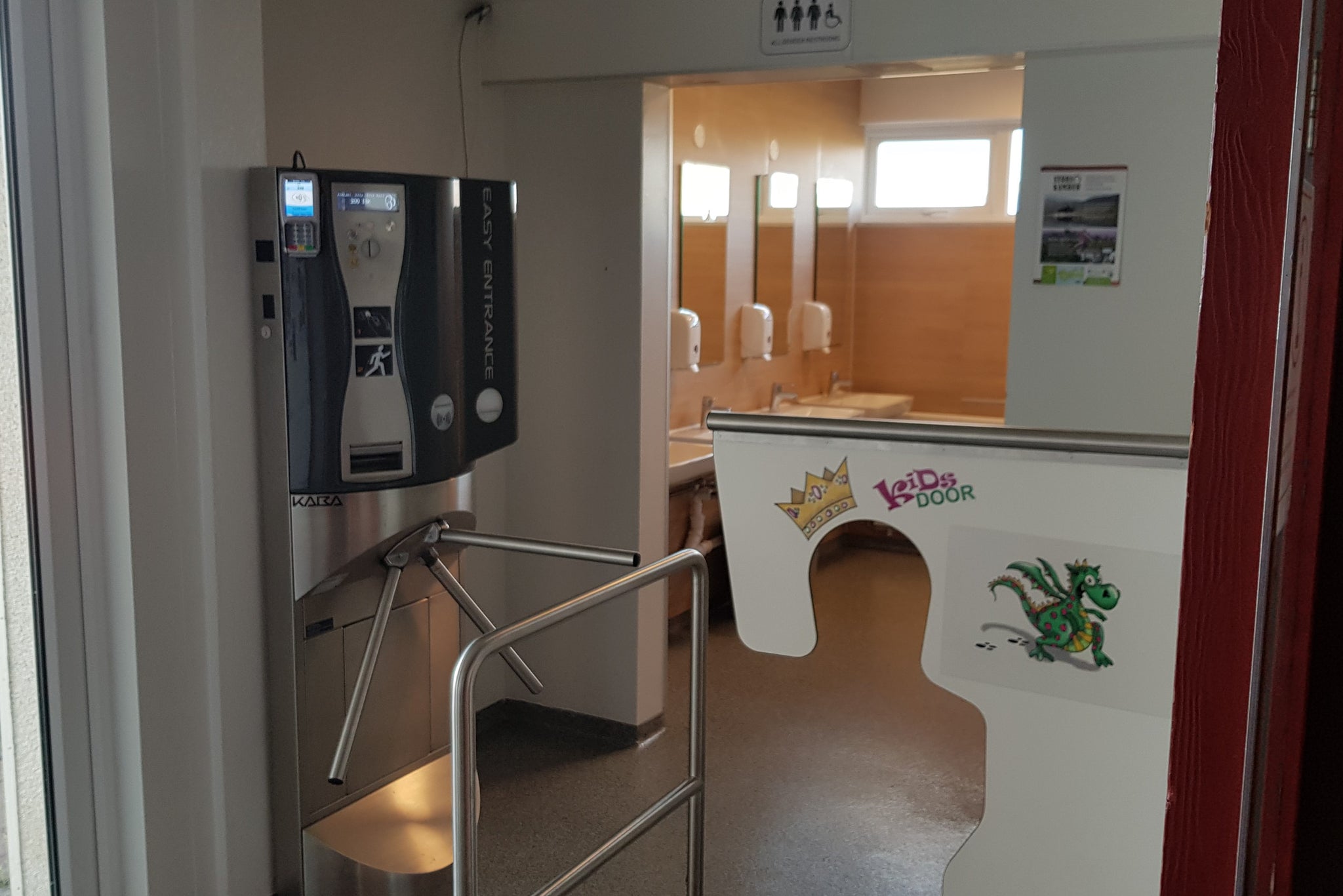 Aðgengissali, Breiðablik, Greiðsluvél