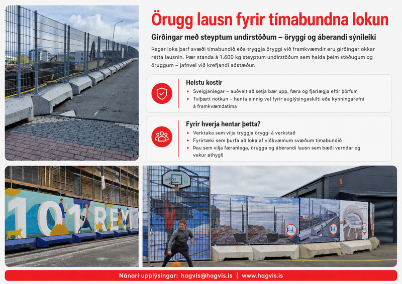 Færanlegir steinar og girðingar
