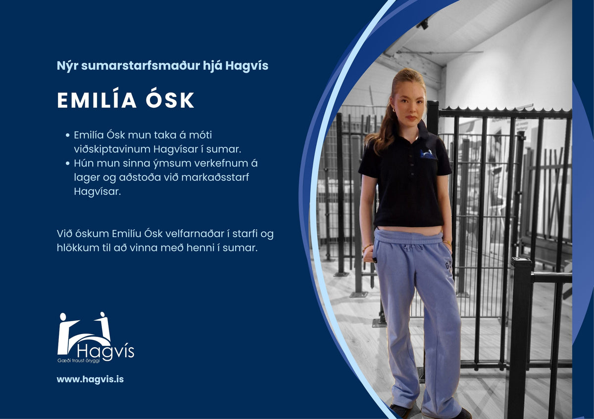 Sumarstarfsmaður Hagvísar Emilía Ósk