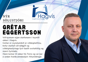 Nýr sölustjóri hjá Hagvís, við bjóðum hann velkomin til starfa.
