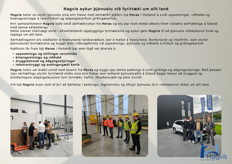 Hagvís eykur þjónustu um landið