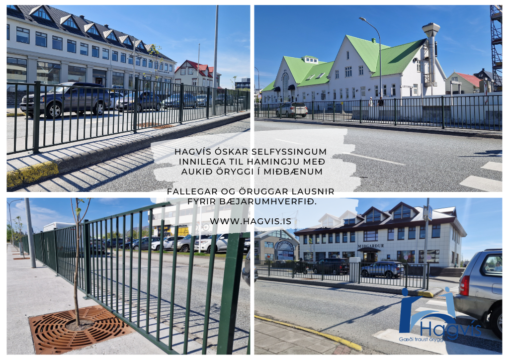 Aukið öryggi í miðbæ Selfoss
