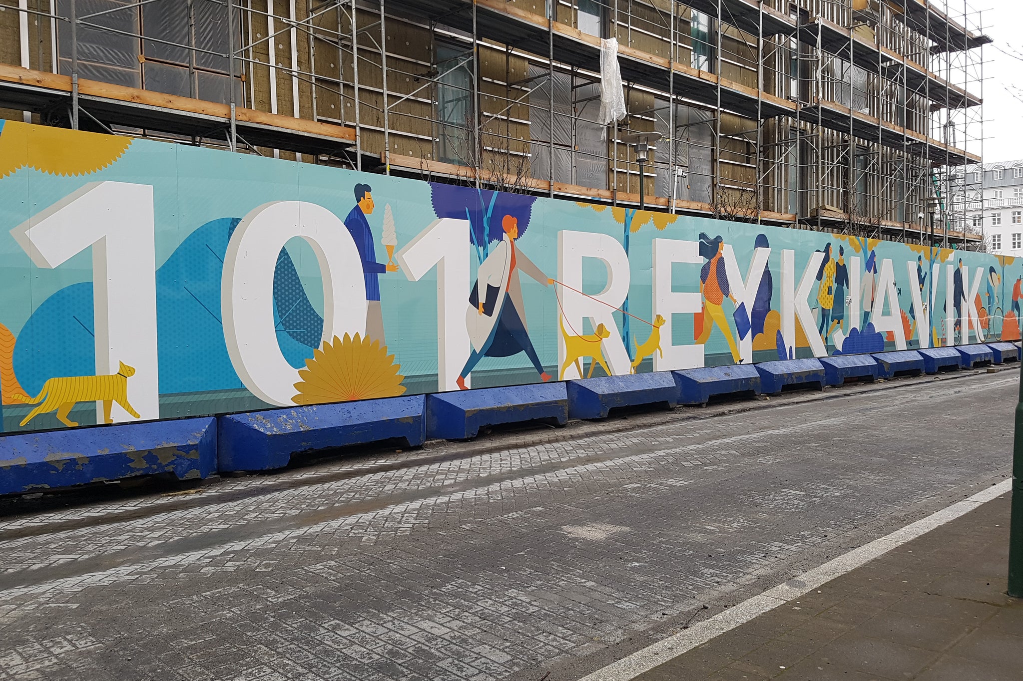 Austurvöllur, færanlegar girðingar, vinnustaðagirðingar, 