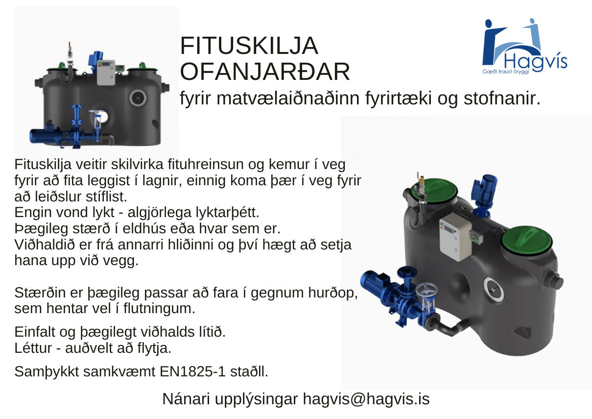 Fituskilja - innanhúss
