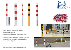 Súlustaurar sem afmarkar og stýrir aðgengi inná eða frá ákveðnum svæðum bæði innandyra og utandyra