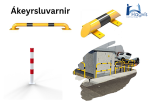 Ákeyrsluvörn til varnar árekstri á viðkvæmt svæði, bæði innan og utandyra.